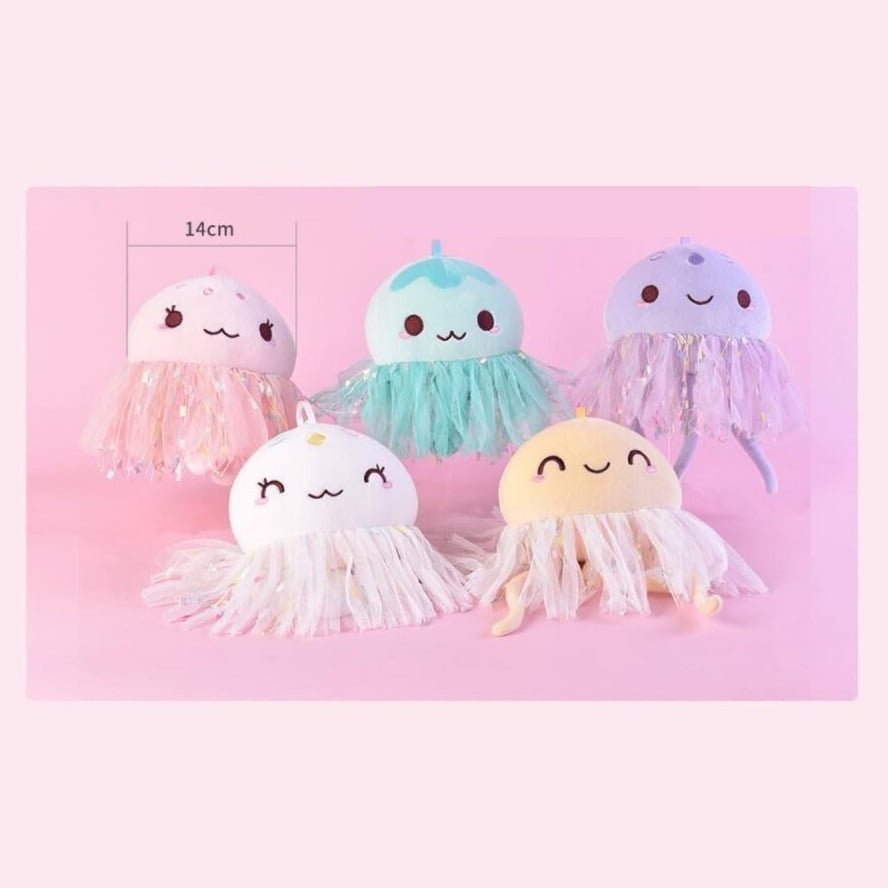 146905080_250933786561338_3360428370523352586_n-1024x569-1.jpg Plush Toy Jelly Fish 21cm (6pcs in pack) - Image 1