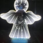 3D LED Mirror Lamp (Angel)