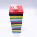 Coloured Wooden Stacking Puzzle with Dice (54pcs) - Image 2