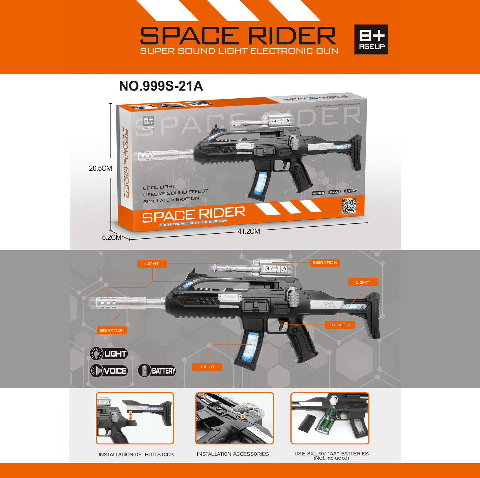 999S-21A.png 999S-21A Toy Gun - Image 1