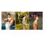 3D Picture Asian Lady Half Naked