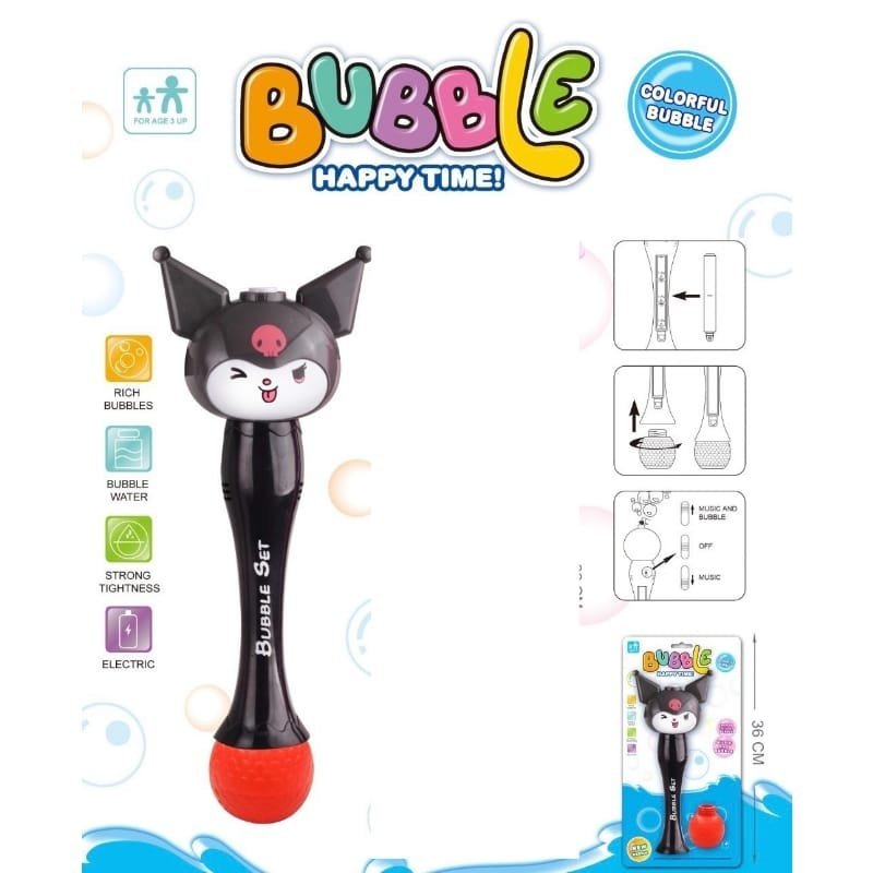 Bubble-Wand-Kuromi.jpg Bubble Wand Kuromi - Image 1