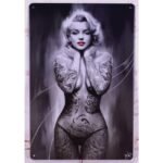 Canvas 42x57cm Sexy Tattoo Girl