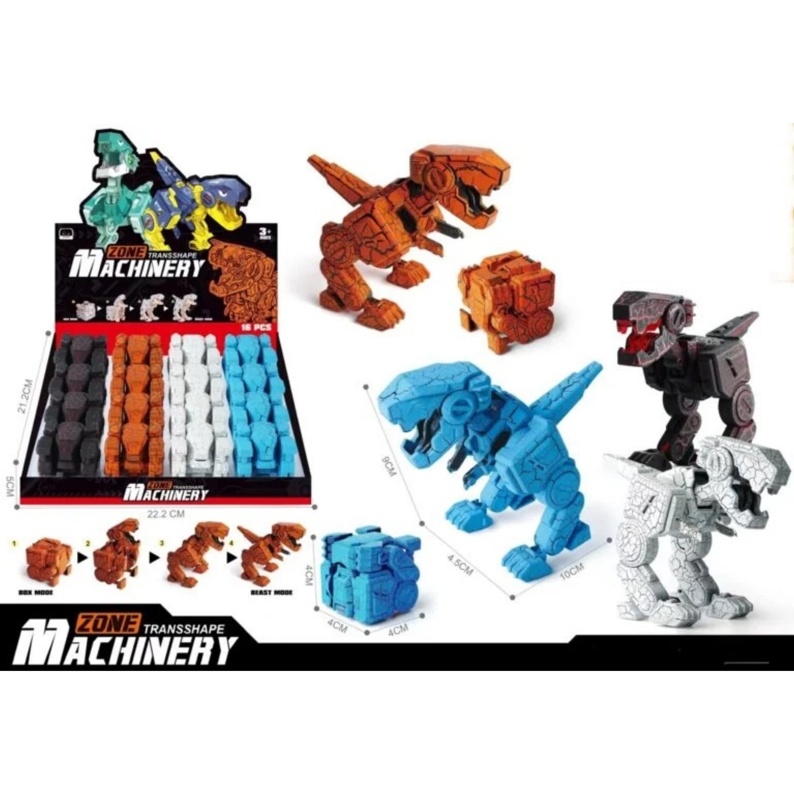 Dinosaur-Transshape.jpg Dinosaur Transshape (16pcs in box) - Image 1