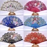 Fan Glitter with Flower (12pcs in pack)