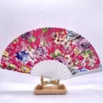 Fan Silver Line with Flowers Crafted (12pcs in pack) - Image 4