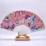 Fan Silver Line with Flowers Crafted (12pcs in pack) - Image 5