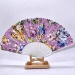 Fan Silver Line with Flowers Crafted (12pcs in pack) - Image 6