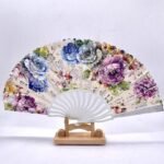 Fan Silver Line with Flowers Crafted (12pcs in pack) - Image 7