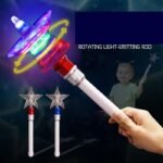 Flashing Spinning Snowflake / Star / Butterfly Wand - Image 2