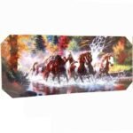 Canvas 120x50cm Horses