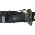 Samurai Sword 3 in 1 Set Black Sliver with Raindrops on Scabbard - Image 5