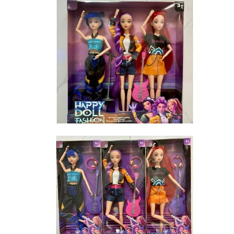 K-Pop-Doll-Set-Main-Pic.jpg K-Pop Demon Hunters Doll Set - Image 1