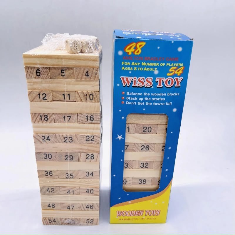 Numbered-Wooden-Stacking-Puzzle-with-Dices-54pcs.jpg Numbered Wooden Stacking Puzzle with Dices (54pcs) - Image 1