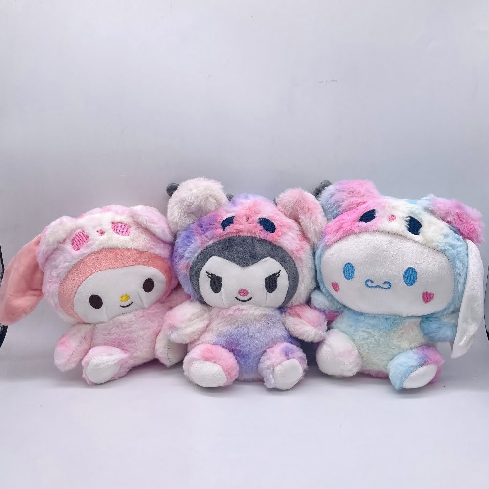 Plush-Sanrio-2.jpg Plush Sanrio Tiedye colors 20cm (10pcs) - Image 1