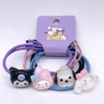 Sanrio Hair Tie 4 in 1 (5pcs)