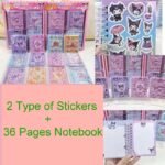 Notebook +Sticker Set (24pcs)