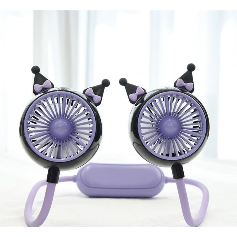 USB-Fan-Kuromi.jpg USB Neck Fan Kuromi - Image 1