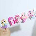 Hair Clips Unicorn/Mermaid (12pcs in pack)