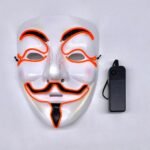 Mask LED Anonymous AA Battery Operated