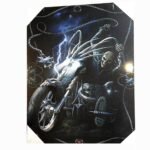 Canvas 42x57cm Skull Ride Bike