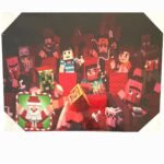 Canvas 42x57cm Minecraft Xmas