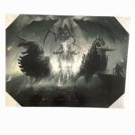 Canvas 42x57cm Skull Warrior With His Two Rides