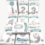 Party Decoration Balloon Silver Number 32inch (10pcs in pack)