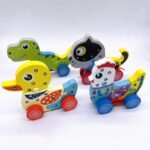 Wooden Animal Puzzle Car