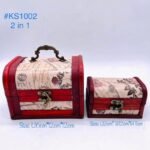 Wooden Box 2 in 1 White (15cm)