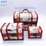 Wooden Box 3 in 1 White (20cm)