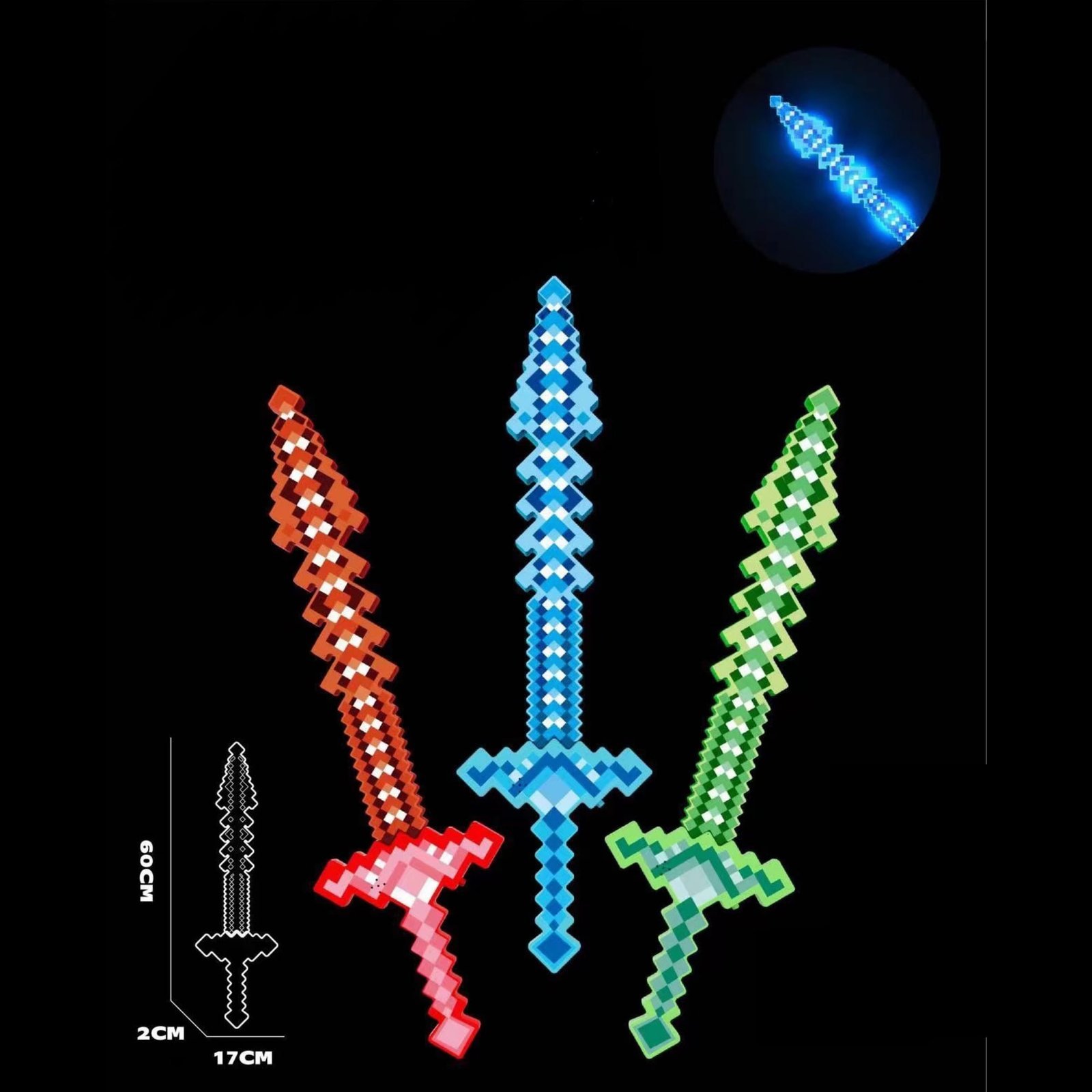 flashingmc60172.jpg Flashing MC Sword 60cm - Image 1