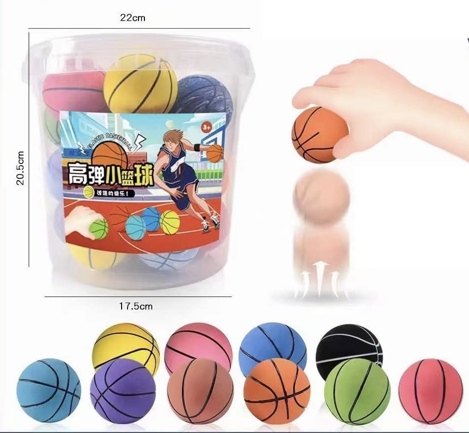 new-4.jpeg Bouncing Basketball (22pcs in bucket) - Image 1