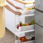 Three Layer Draw Crevice Cabinet white - Image 4