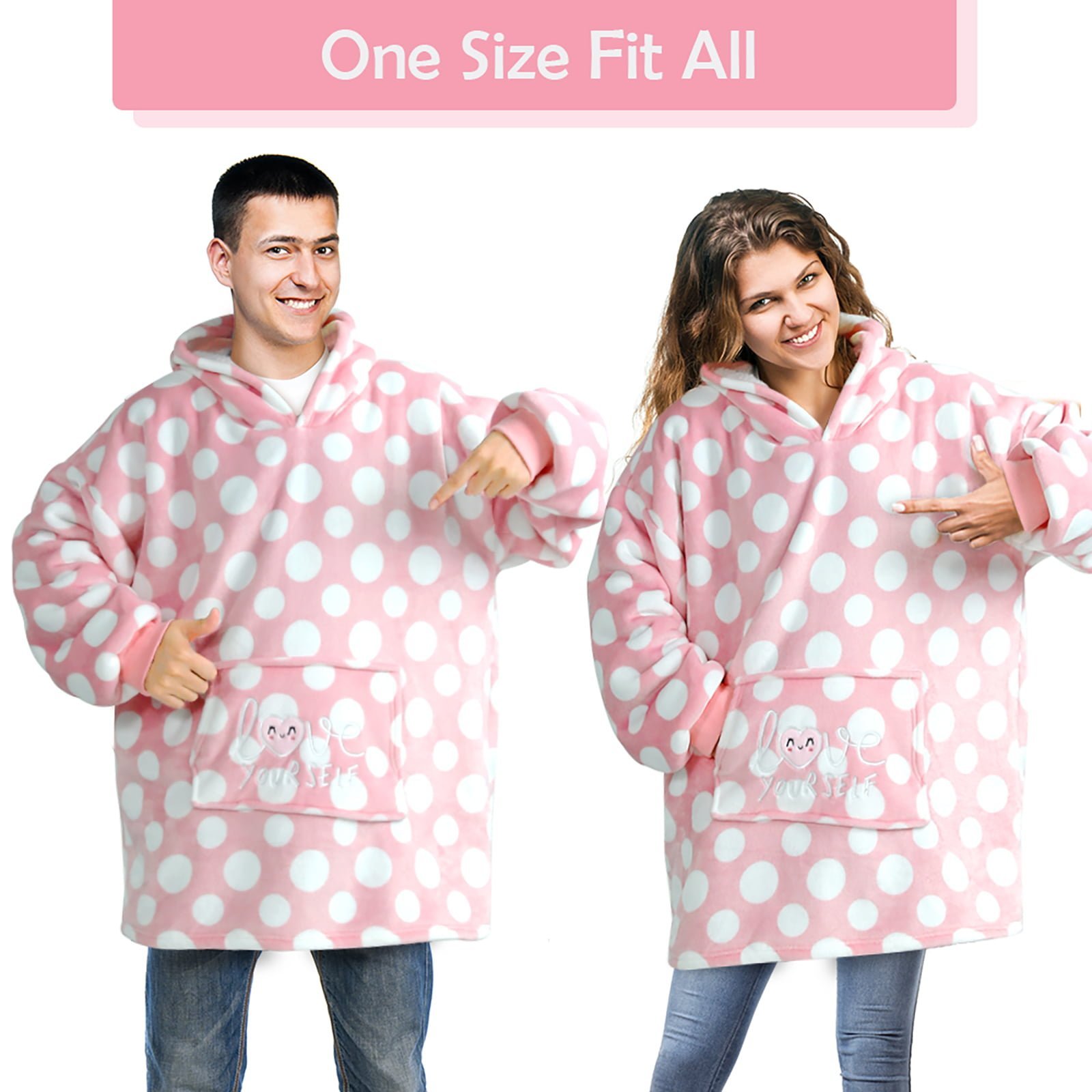 波点2-2.jpg Adult Hoodie Printed - Image 1