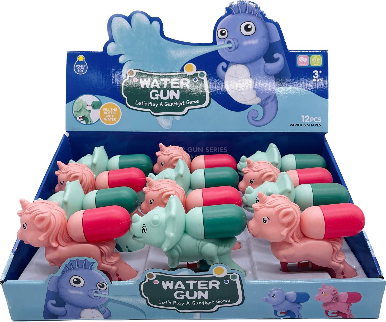 相片-31-10-2023-下午3-30-31-scaled-1.jpg Water Gun Dinosaur Unicorn (12pcs in Box) - Image 1